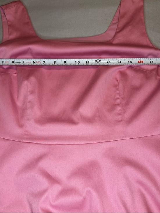 Isaac Mizrahi Pink, Orange & Dark Pink Colorblock Sleeveless Fit-and-Flare Dress - Picture 13 of 13